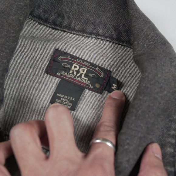 RRL Double RL Trucker Denim Jacket Sz M Made In US - Picture 3 of 10